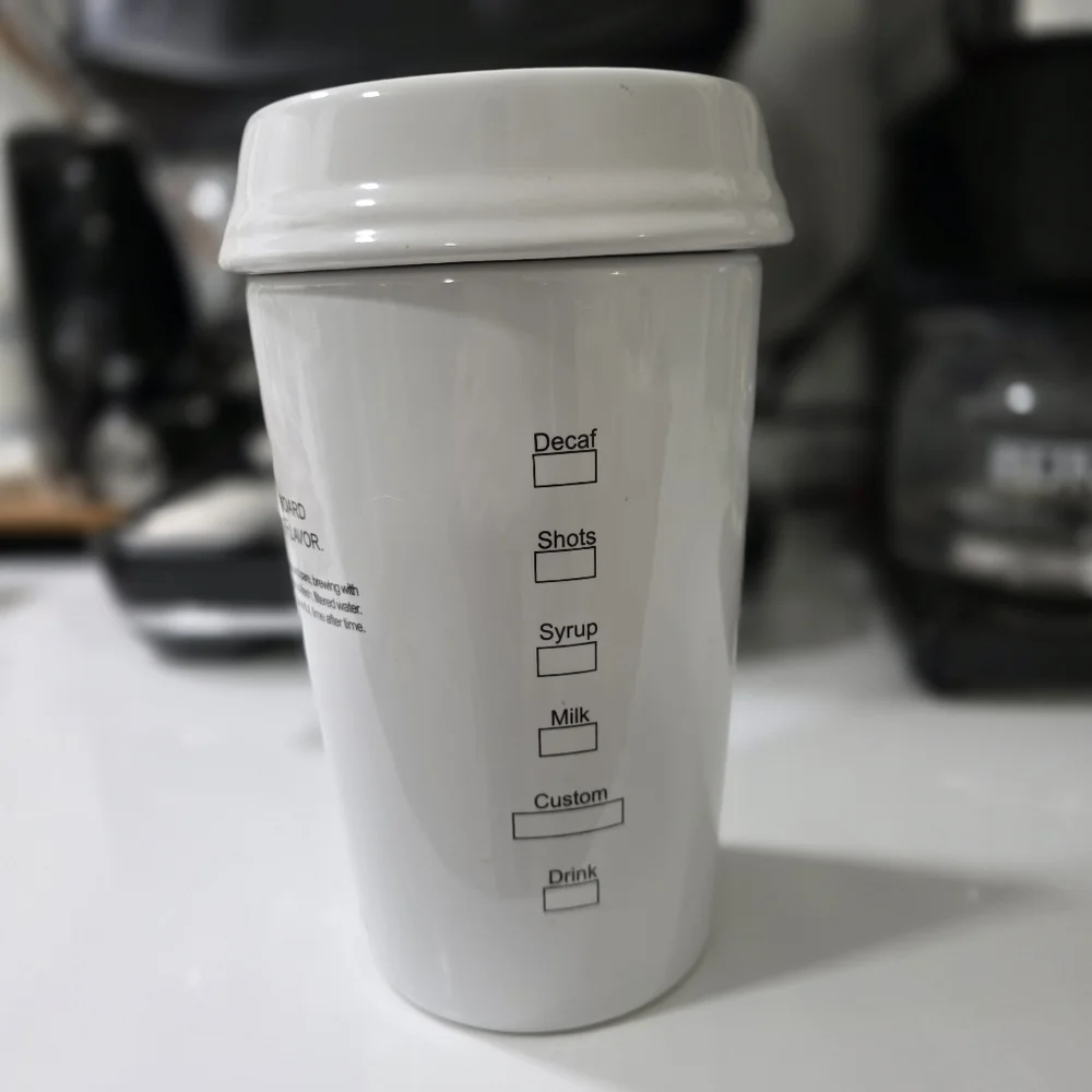 Vintage Starbucks Barista Coffee Canister, from the year 2000.